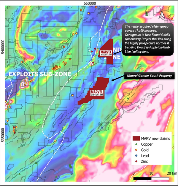 image 3 Post MARVEL INCREASES LAND POSITION CONTIGUOUS WITH NEWFOUND GOLD'S QUEENSWAY PROJECT