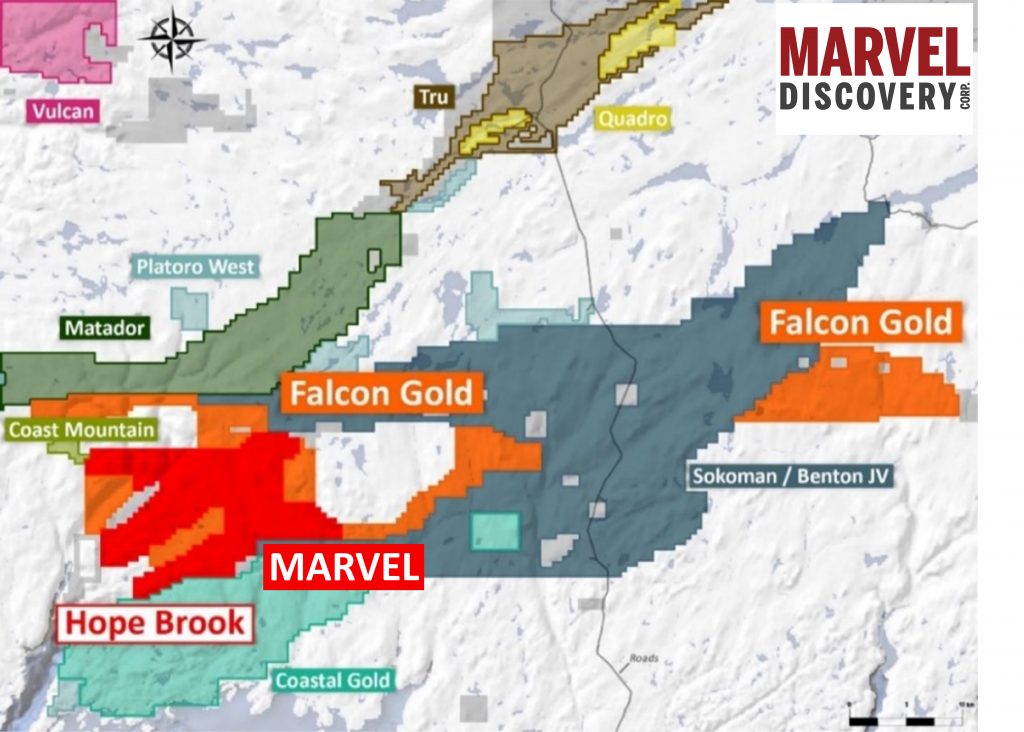 Marvel Hope Brook 1 Post MARVEL APPLIES FOR WORK PERMITS AT HOPE BROOK, CONTIGUOUS TO FALCON GOLD - BENTON & SOKOMAN