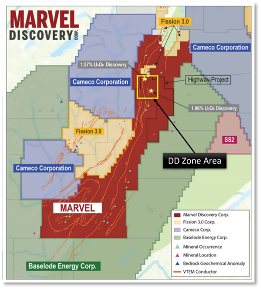 image Post Marvel Drills Three Holes, Expands Drill Program to 1,400 Meters At KLR-Walker Uranium Project, Athabasca Basin