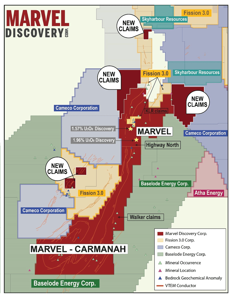 image Post Marvel Increases Land Holdings At KLR-Walker Uranium Project, Tied To Cameco & Fission - Athabasca Basin